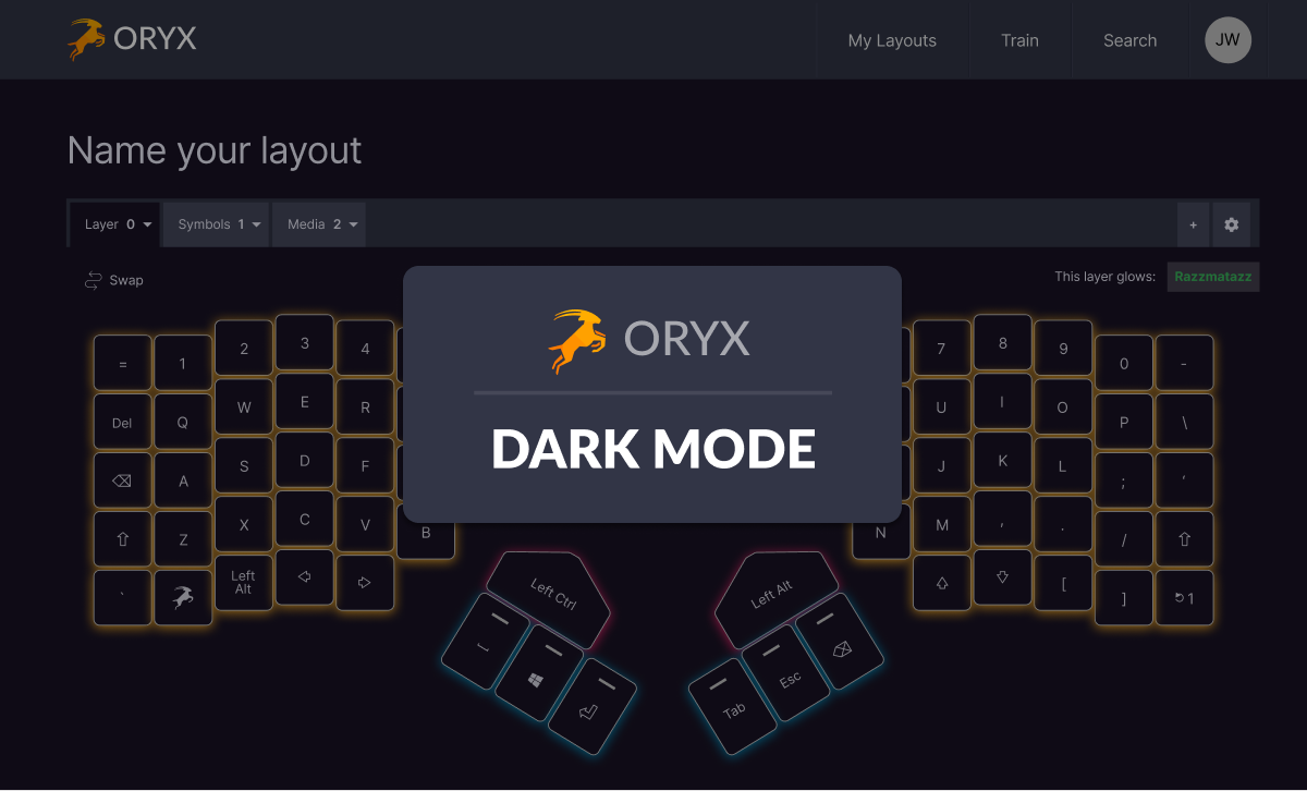 Oryx Dark Mode