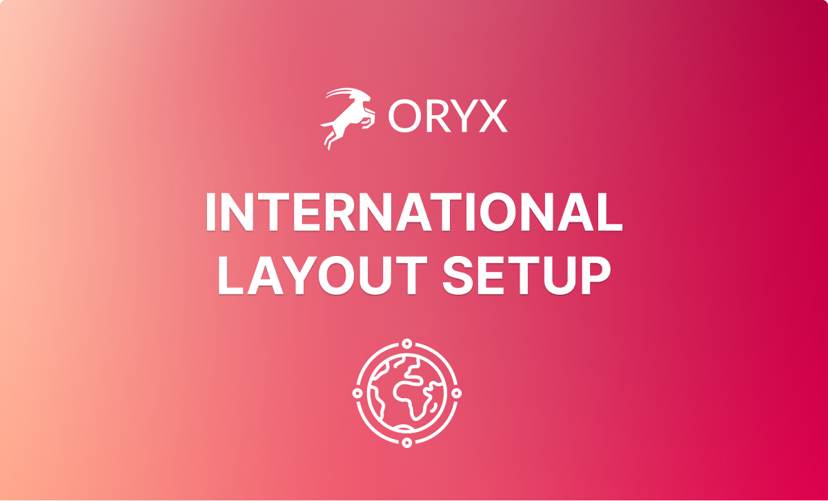 Setting Up International Layouts