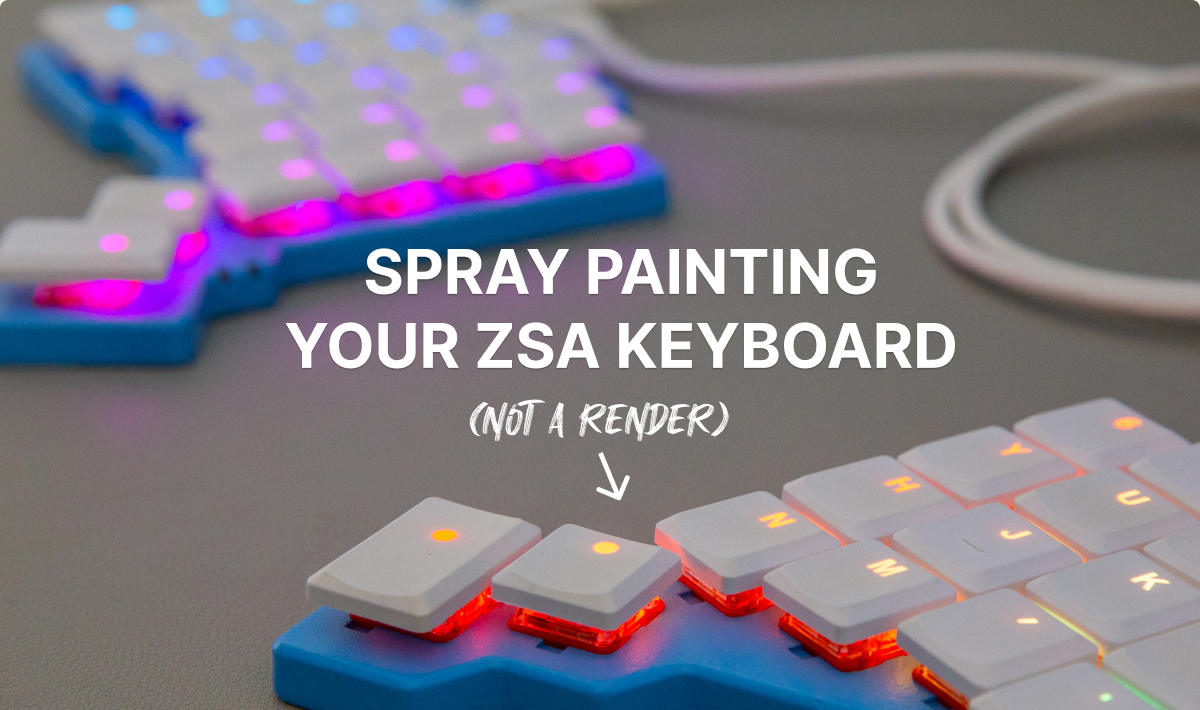 Spray paint your keyboard