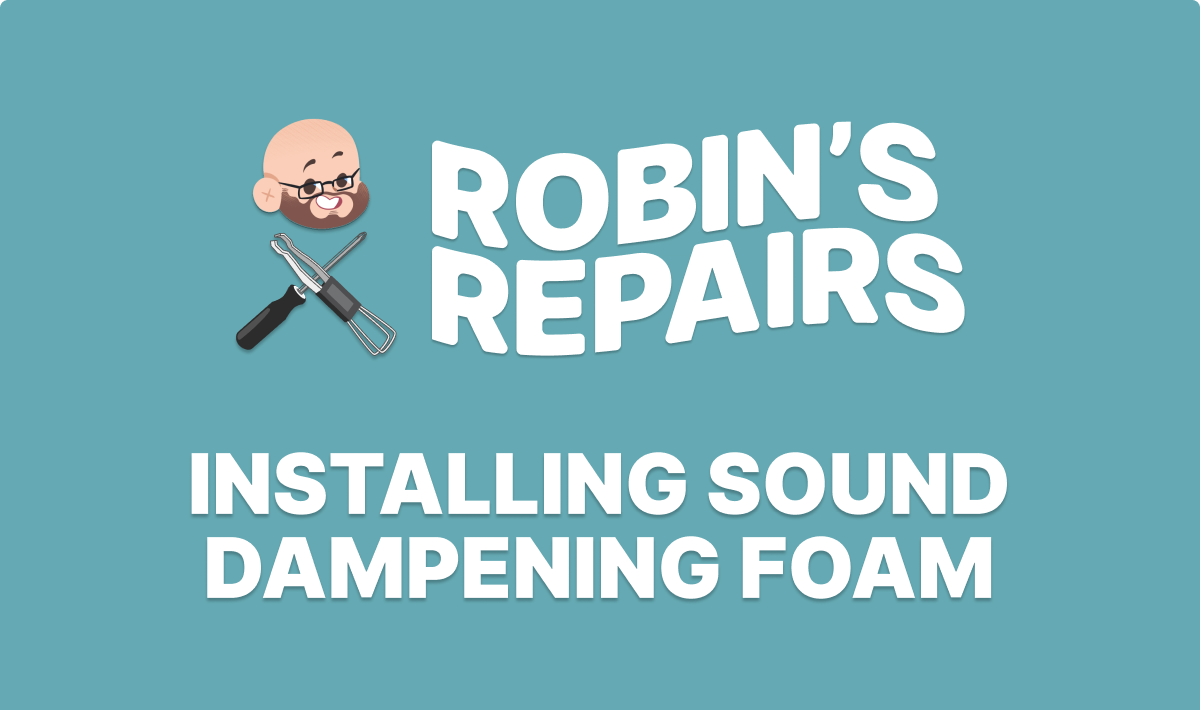 Installing sound dampening foam