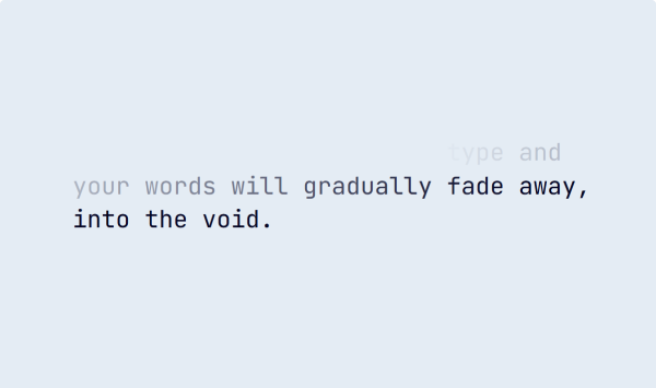 Into the void