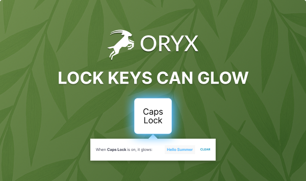 Lock keys can now glow