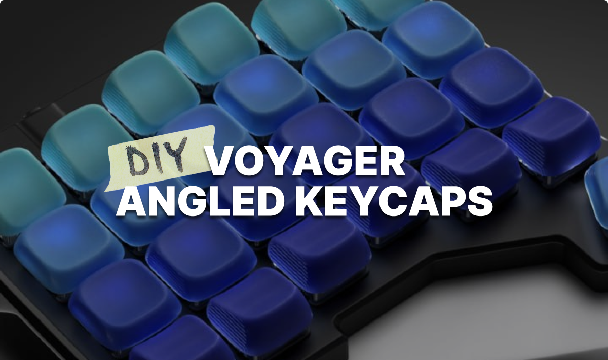 Introducing KLP Lamé keycaps for the Voyager
