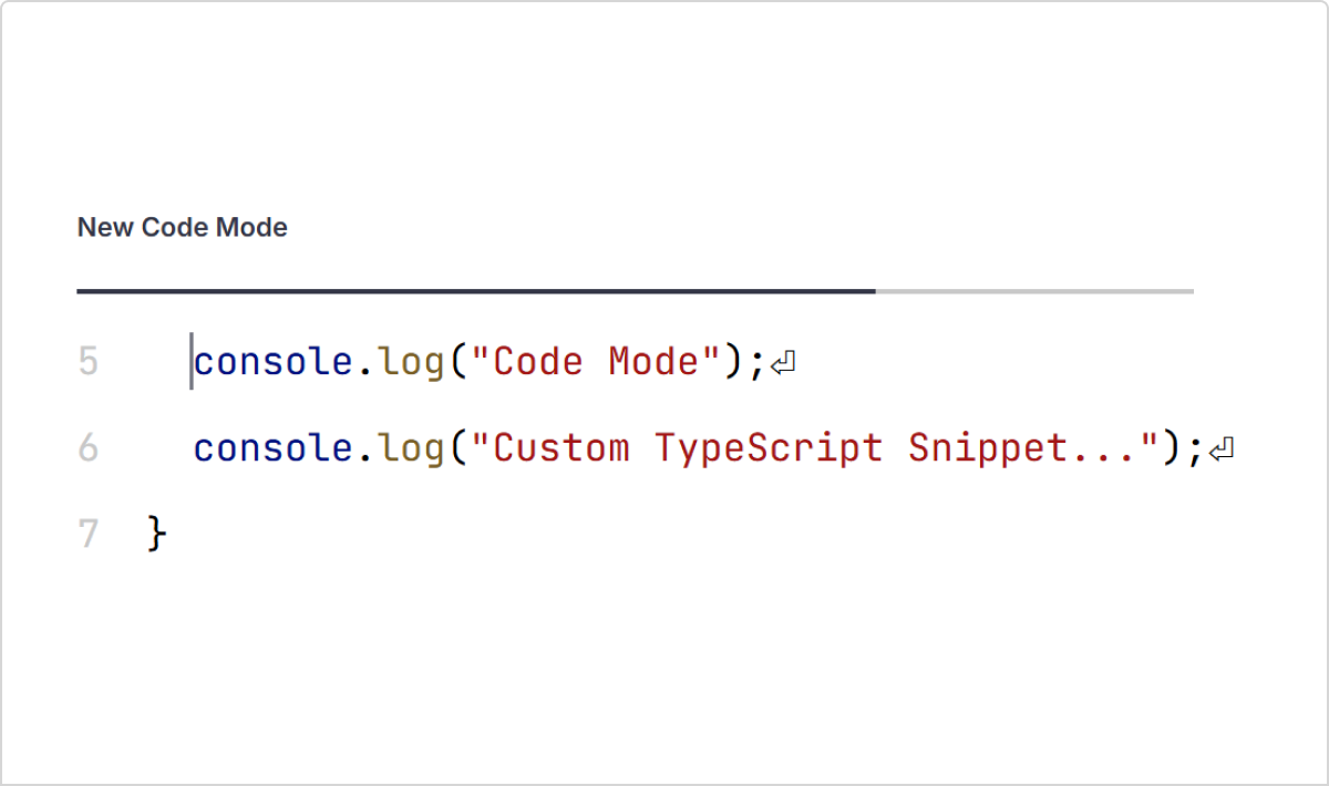 Check out the new Code Mode in typ.ing